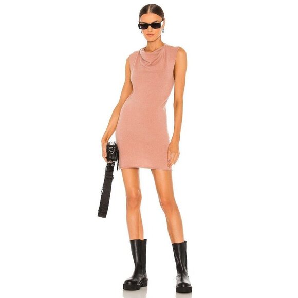 RTA Leana Cashmere Knit Sweater Dress Dusty Coral Womens Size Small - Picture 1 of 8